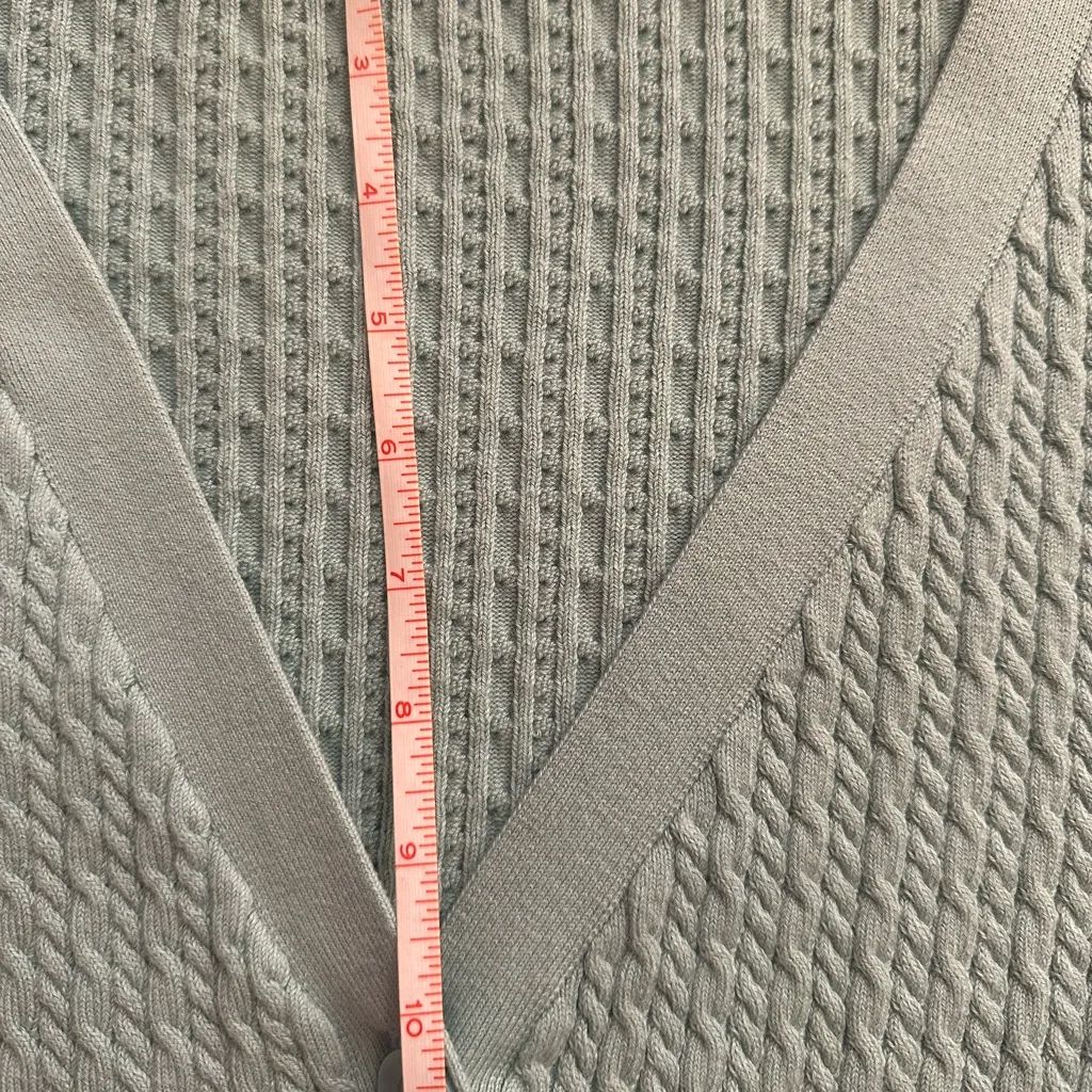 Alice + Olivia Zelina Deep V Cardigan Breeze - Image 10