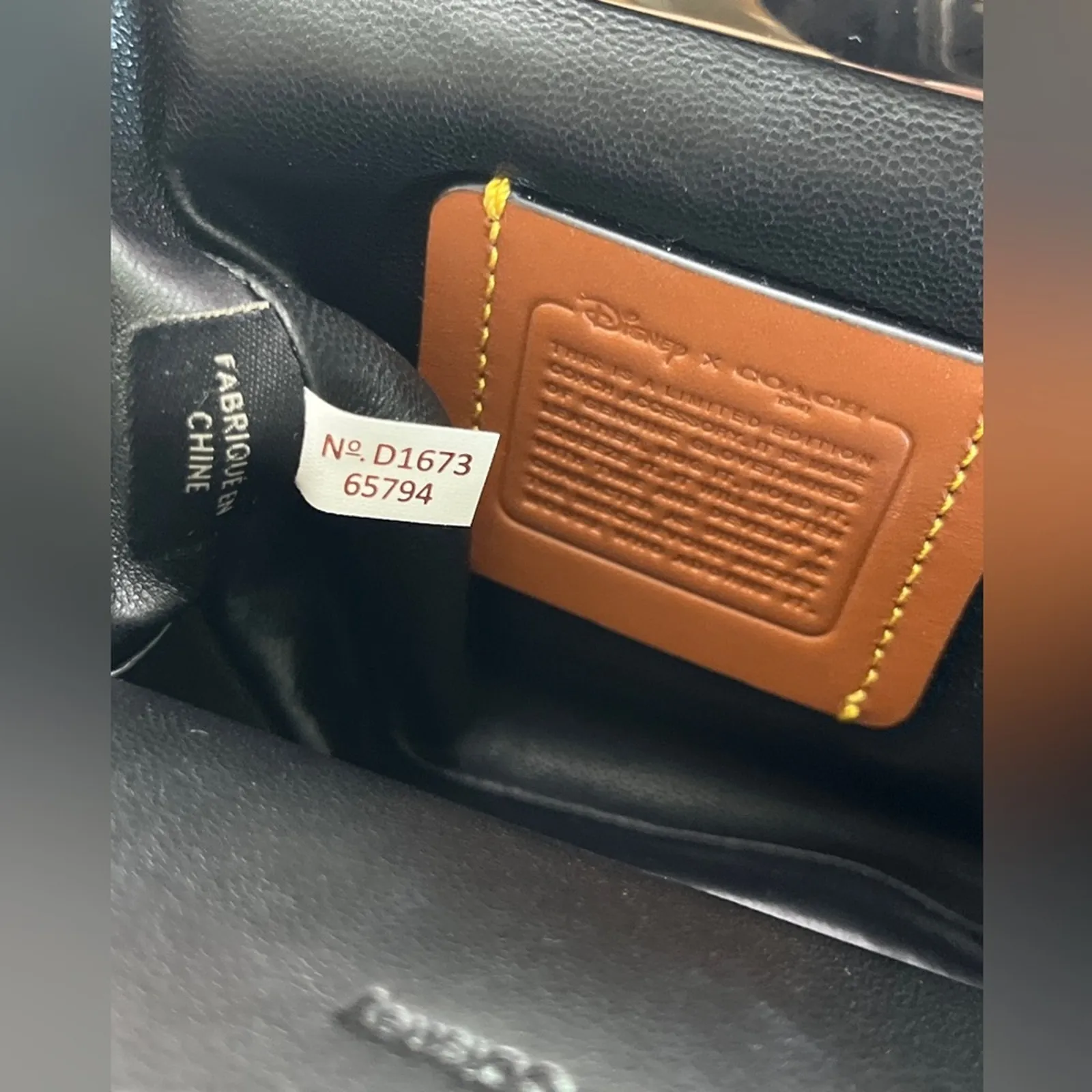 Coach x Disney Mickey Mouse Red Leather Kisslock Wristlet Limited Edition - Image 6