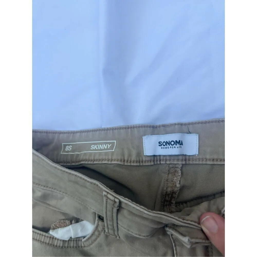 Sonoma Tan Skinny Jeans Woman’s Size 8S - Image 4