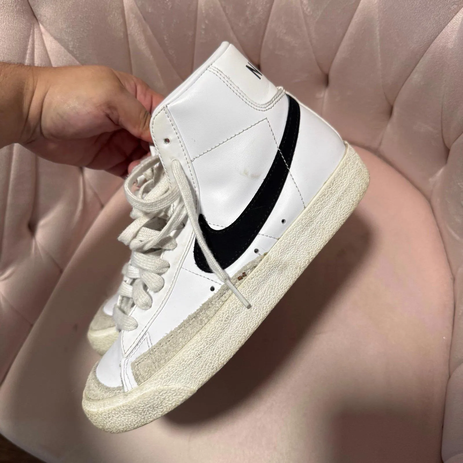 Nike Blazer Mid '77 White Black - Image 2