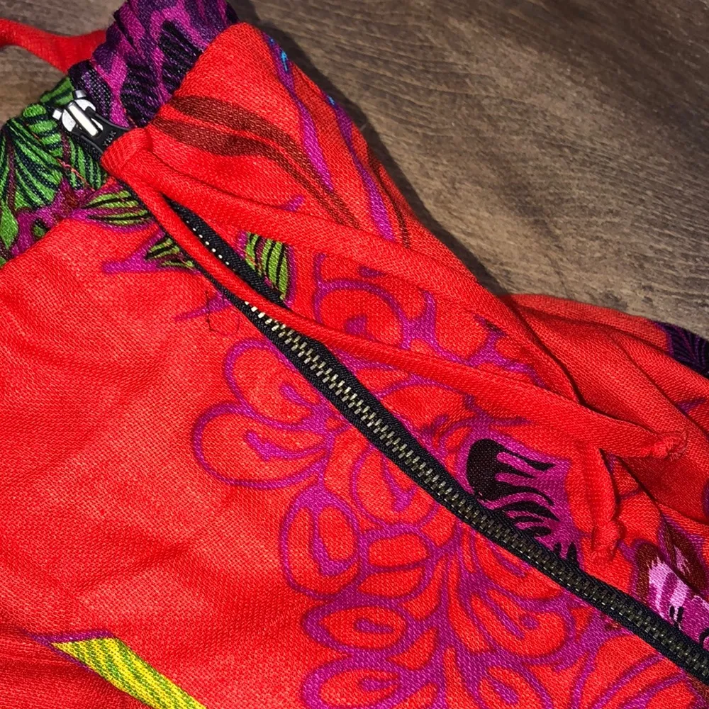 Nanette Lepore size 2 red floral silk blend dress - Image 7