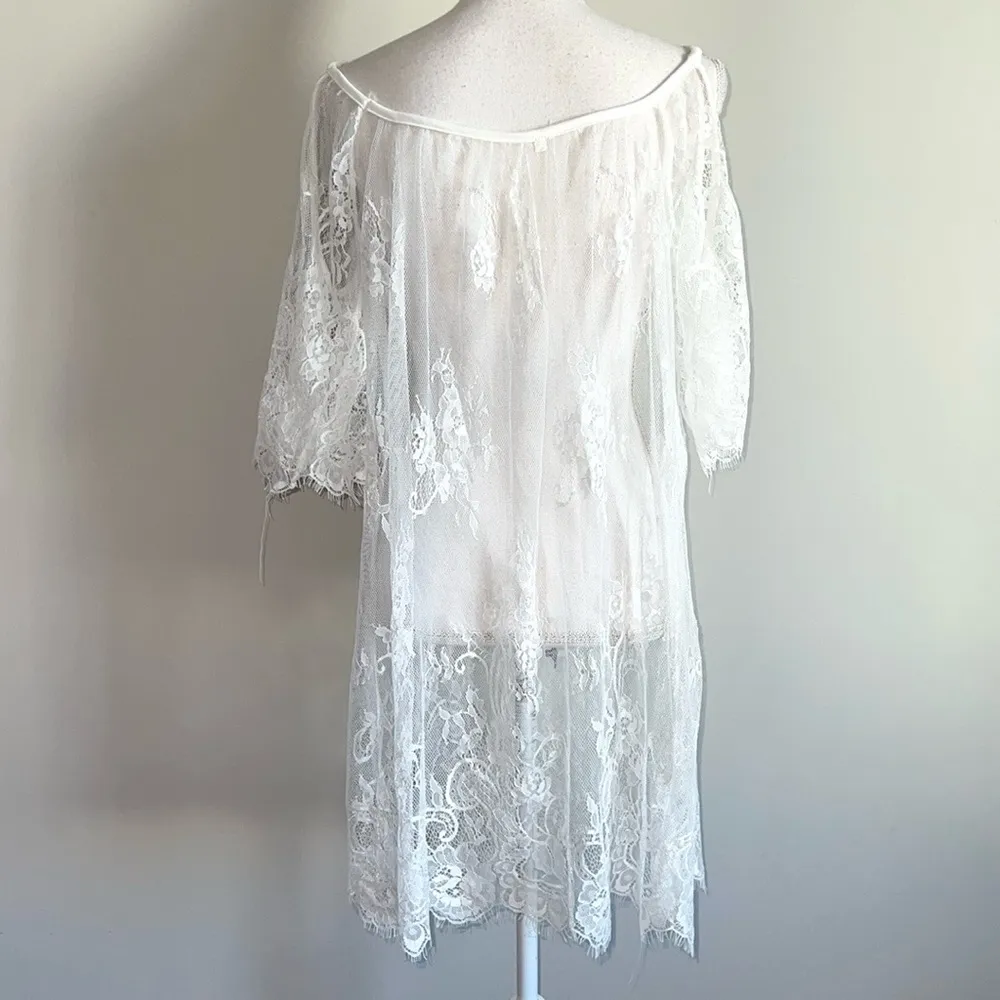 White Lace Cover Up Size undefined - Image 5