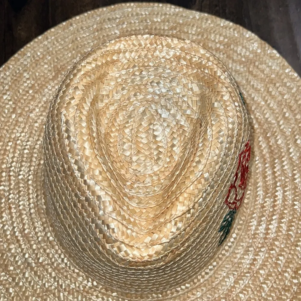 NEW San Diego Hat Company Wheat Straw Palm Fedora - Image 6