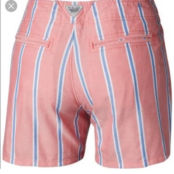 Size 24W Columbia PFG Striped Shorts - Image 2