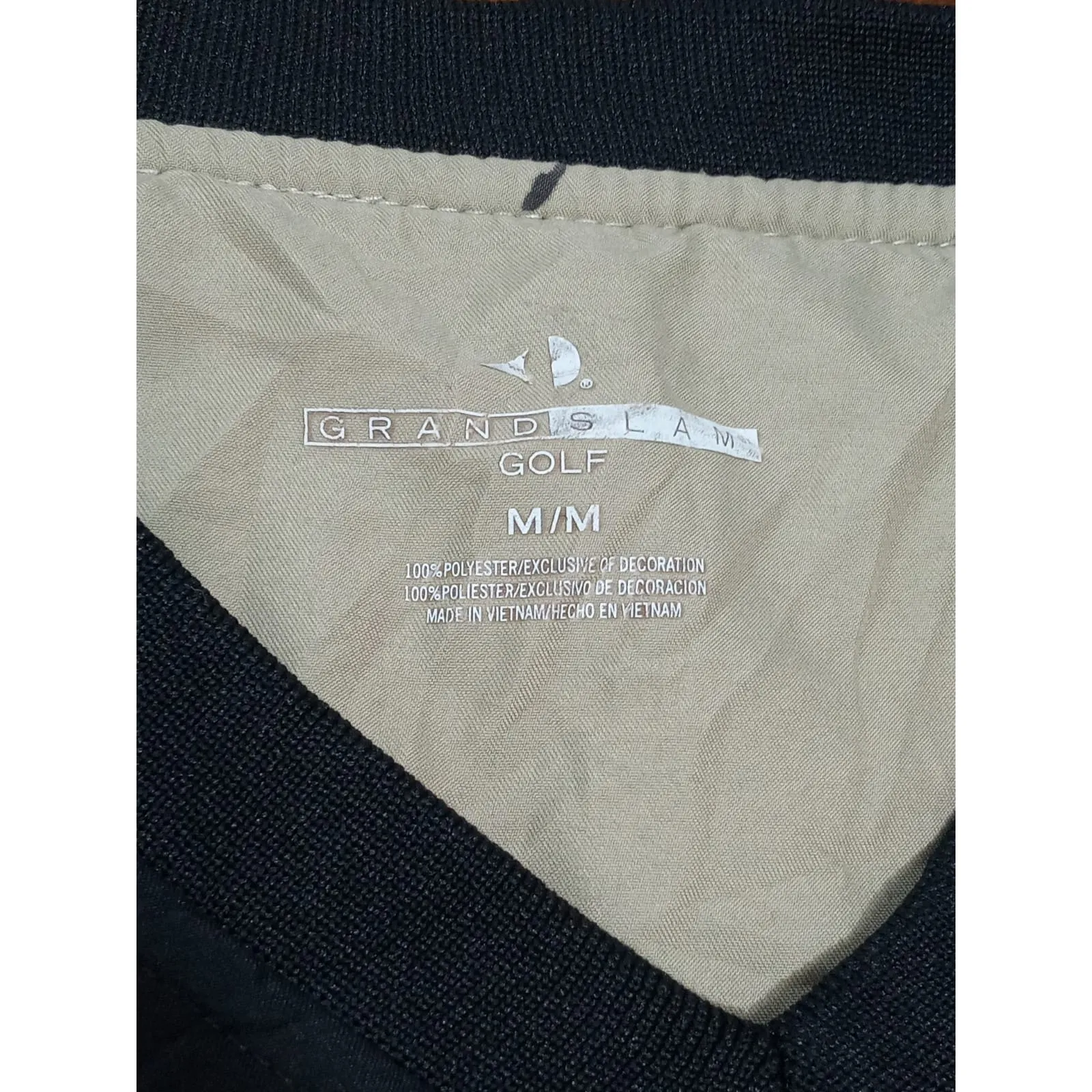 Grand Slam Men's Windbreaker Jacket Removable Zip Off Sleeves Black Size M Size M - Image 4