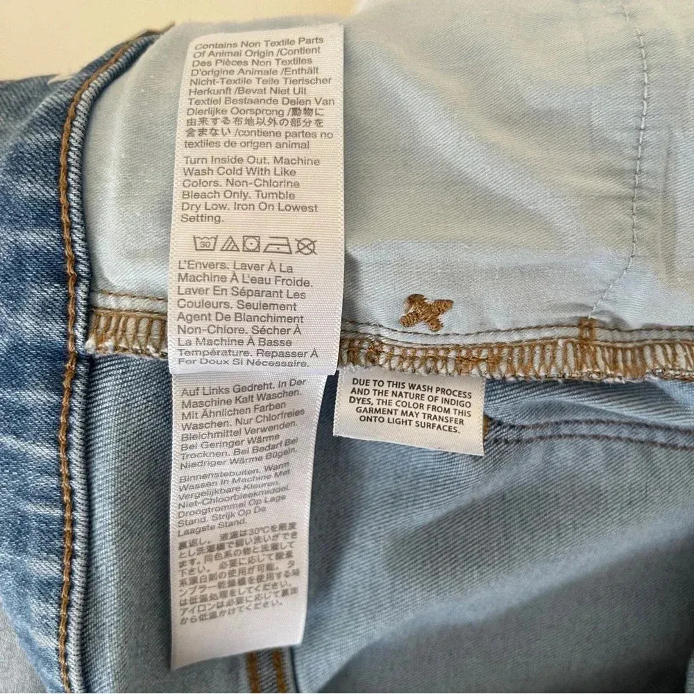 Madewell Curvy Roadtripper Jeans Women's Sz 25 in Benton Wash: Knee-Rip Edition - Image 11