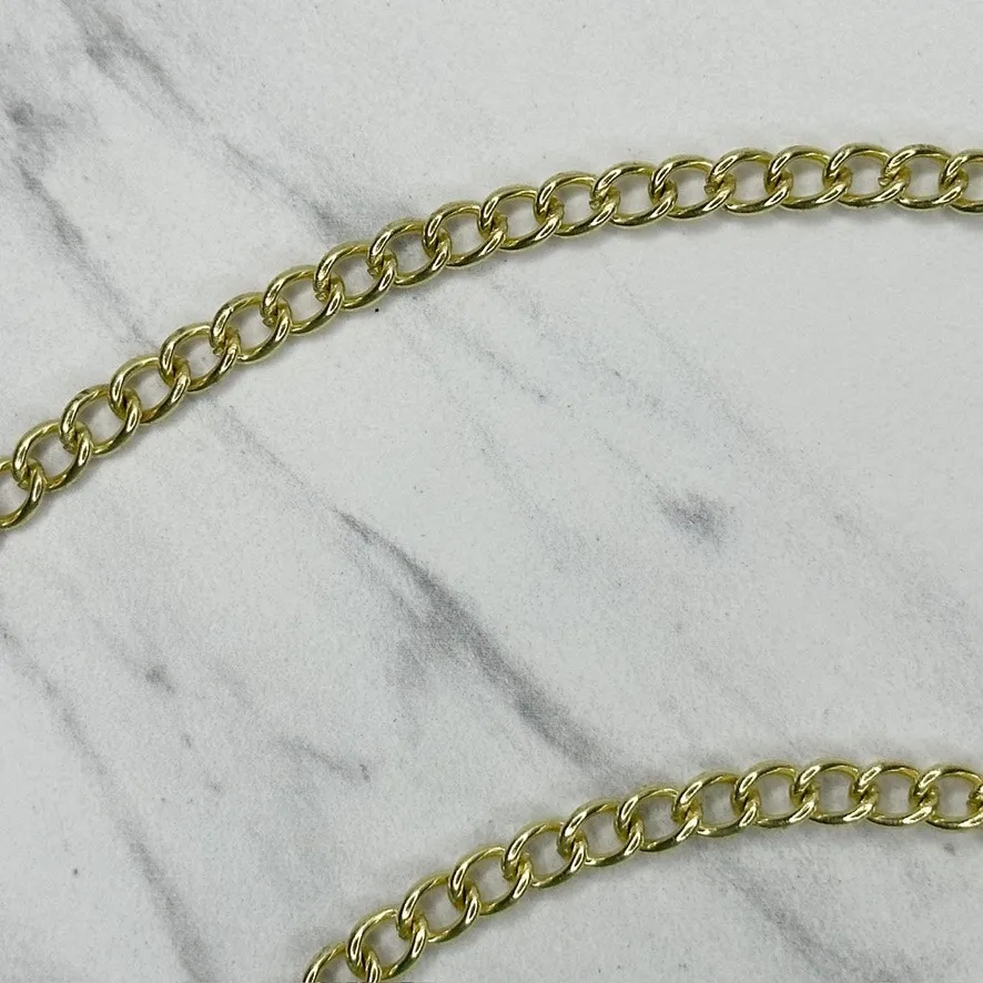 Gold Tone Chain Purse Strap 49" Crossbody Bag Replacement ✨ - Image 3