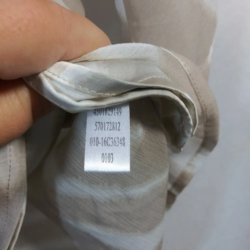 Chico's 2 Piece Tie-Dye Stripe Tunic Top Tan Cream Size M - Image 9