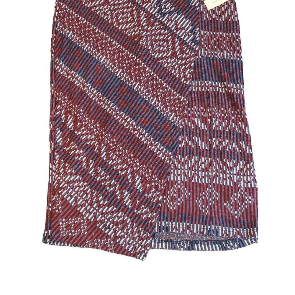Maeve Anthropologie Carolina Knit Pencil Skirt XL Multicolor Geometric Midi - Image 5
