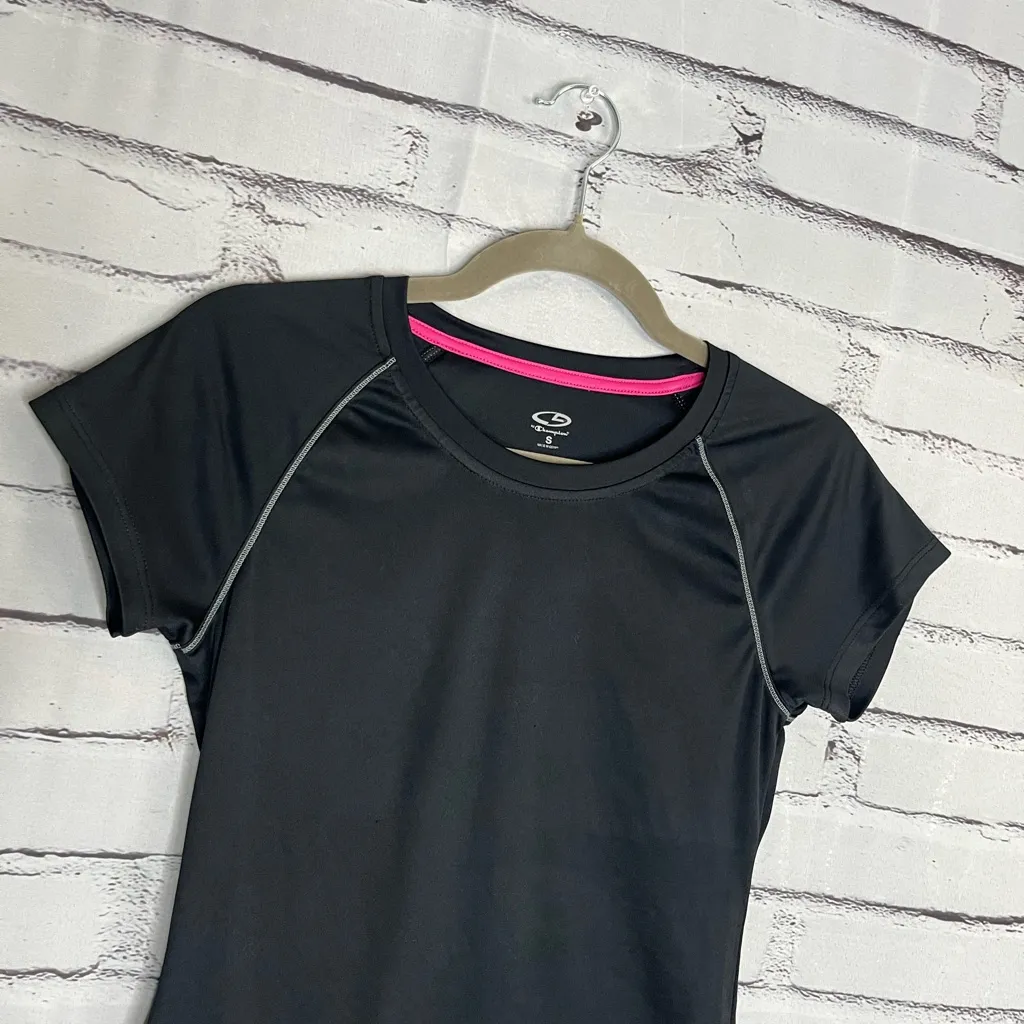 Champion Fitted Active Tee SZ S Women’s Black Gym Shirt Streetwear Athleisure - Image 3