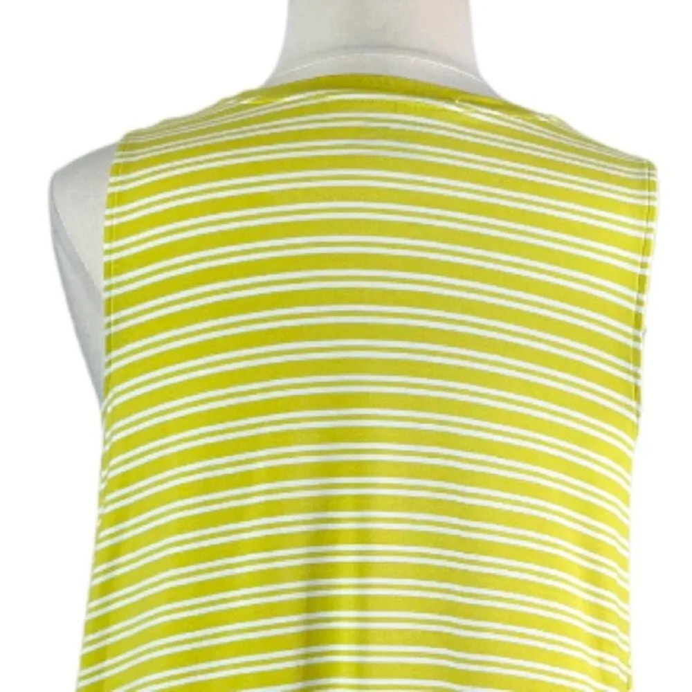 Time and Tru Tee Shirt Dress Swing Sleeveless Pockets Yellow New Women’s Size XL - Image 8