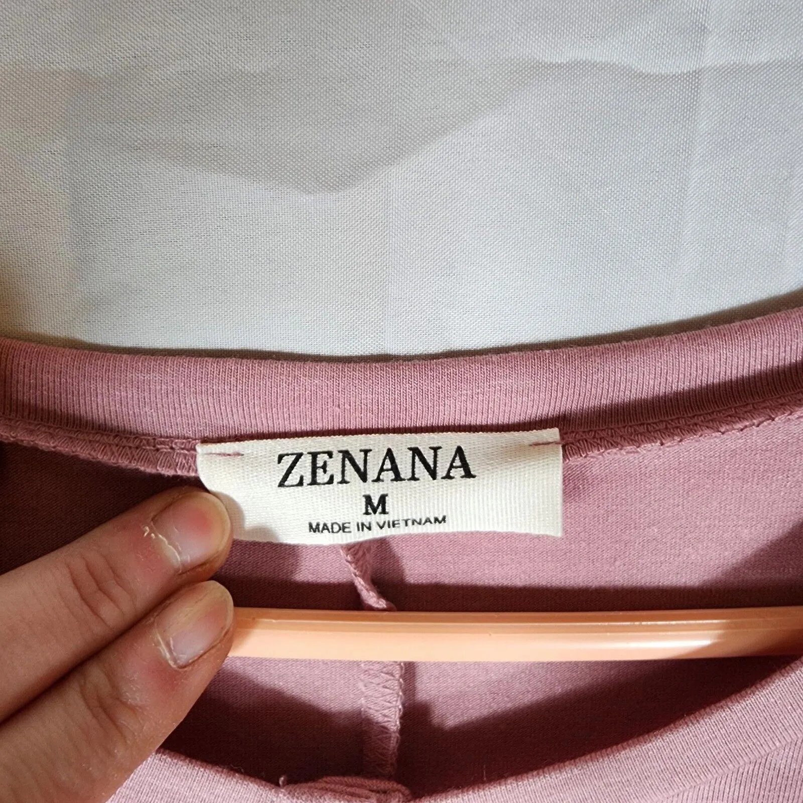 Zenana Mauve Pink Long Sleeve Henley Mini Sweater Dress | Size M Size M - Image 3