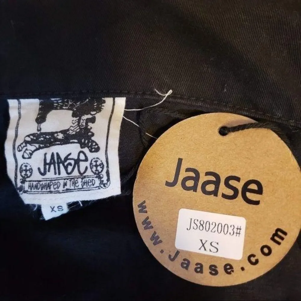 Nwt jaase Moto jacket with corset tie sides and belt long sleeve zip xs - Image 8