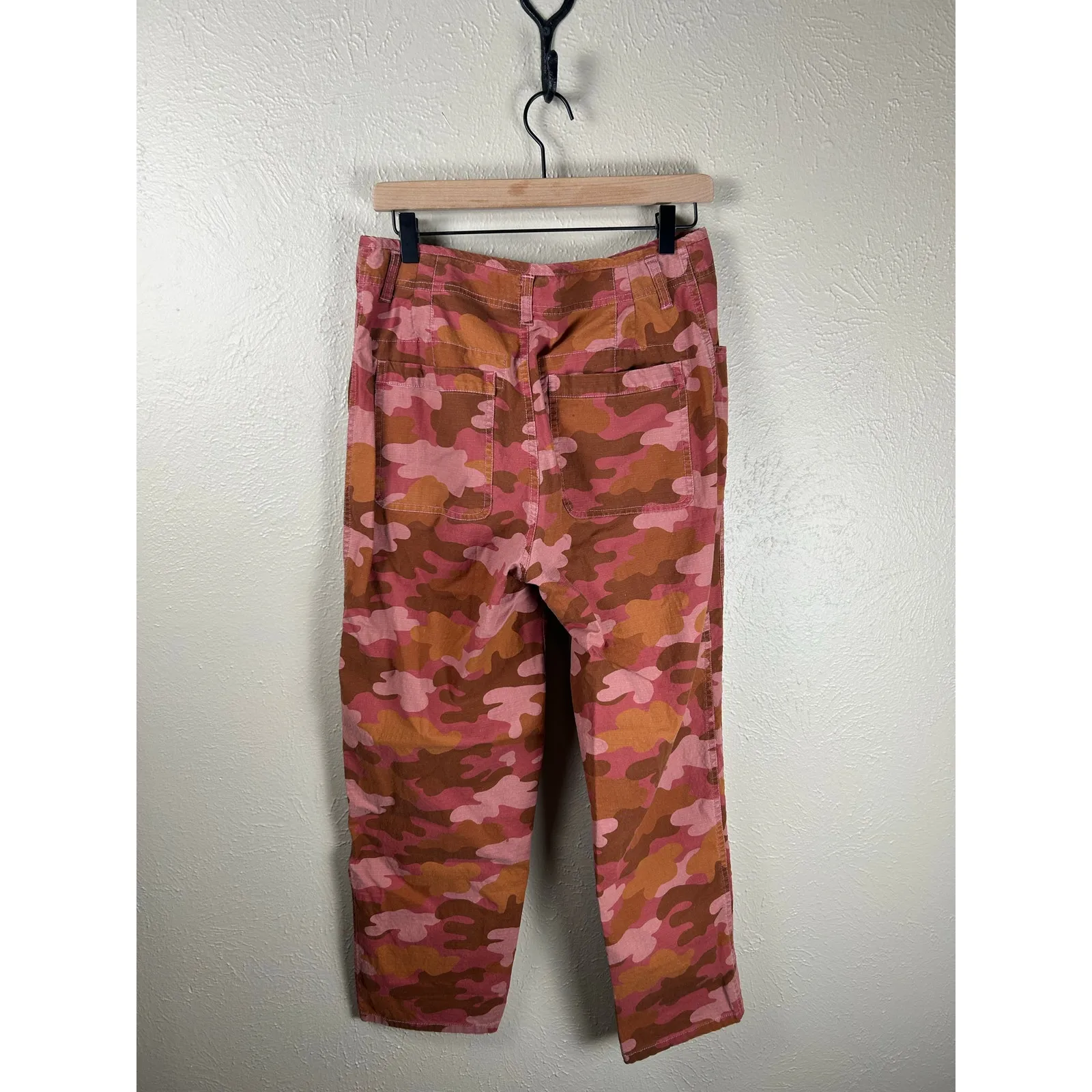 Sundance Quincy Ripstop Camo Pants Size 6 Utility Cotton Red Camouflage Trousers - Image 7