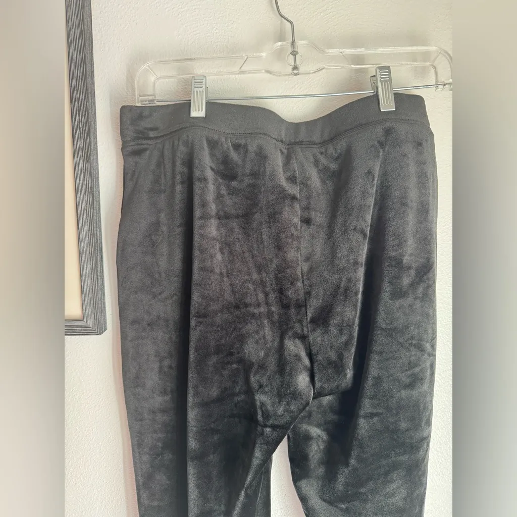 House of Harlow 1960 Black Velour Jogger Pants Size M - Image 6