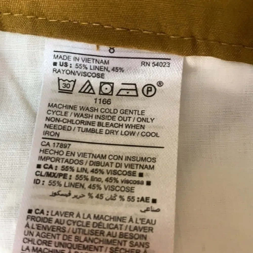 Old Navy linen blend Everyday shorts leaf 8 NWT - Image 8