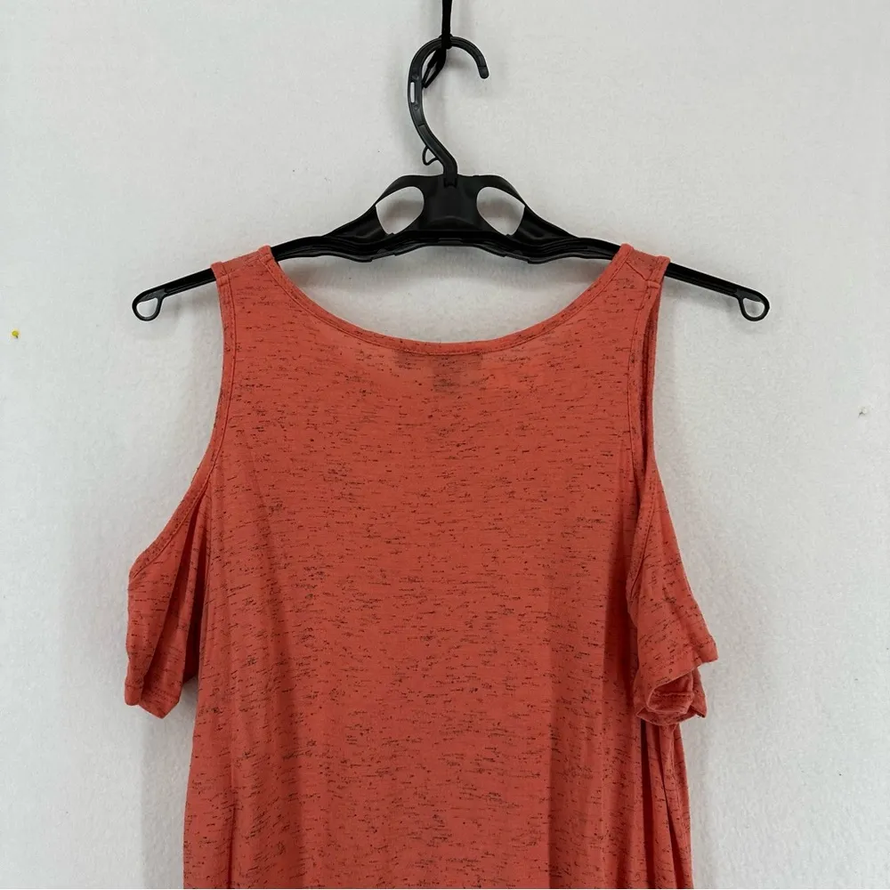 Atmosphere Cold Shoulder Side Slit Blouse Women’s 8 Coral - Image 9