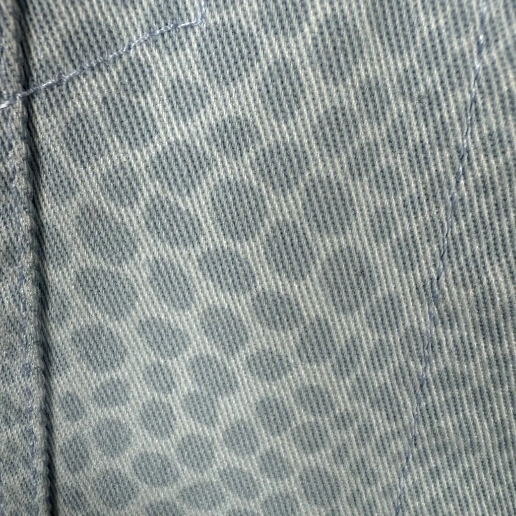 Denim & Company light blue spotted collared 3/4 sleeve jacket size small - Image 10