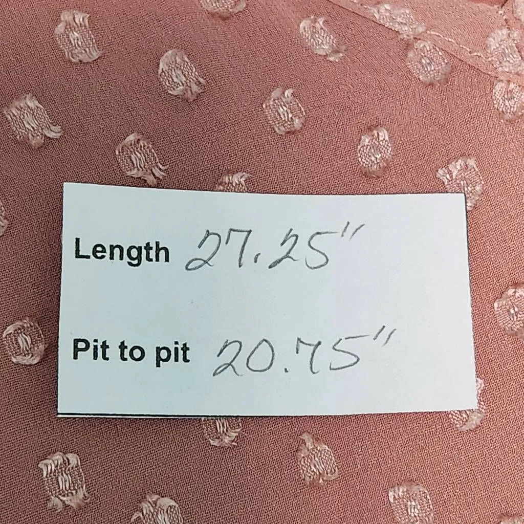 Band of the Free Dusty Pink Bell Sleeve Boho Top Size Medium NWT Pink Blouse - Image 10