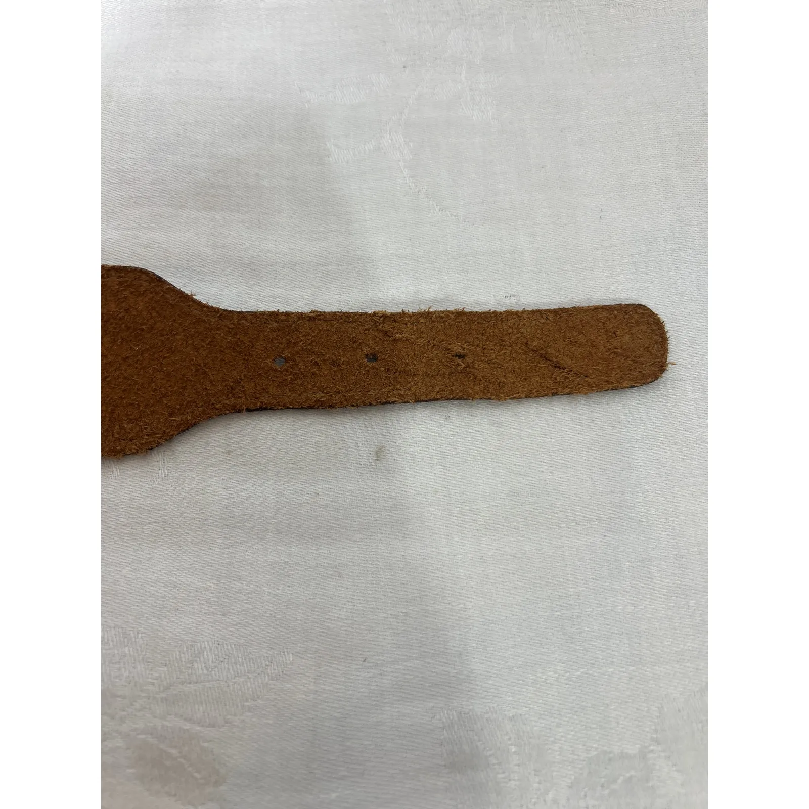 Lucky Penny Belt Small Brown Leather Western Boho Brass Tone Anthropologie - Image 7