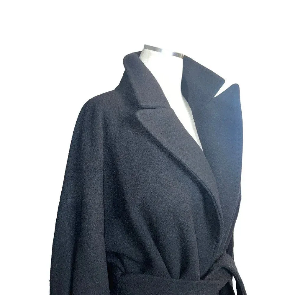 MSGM Wool Trench Coat in Black 42 Medium New long Jacket Size undefined - Image 5