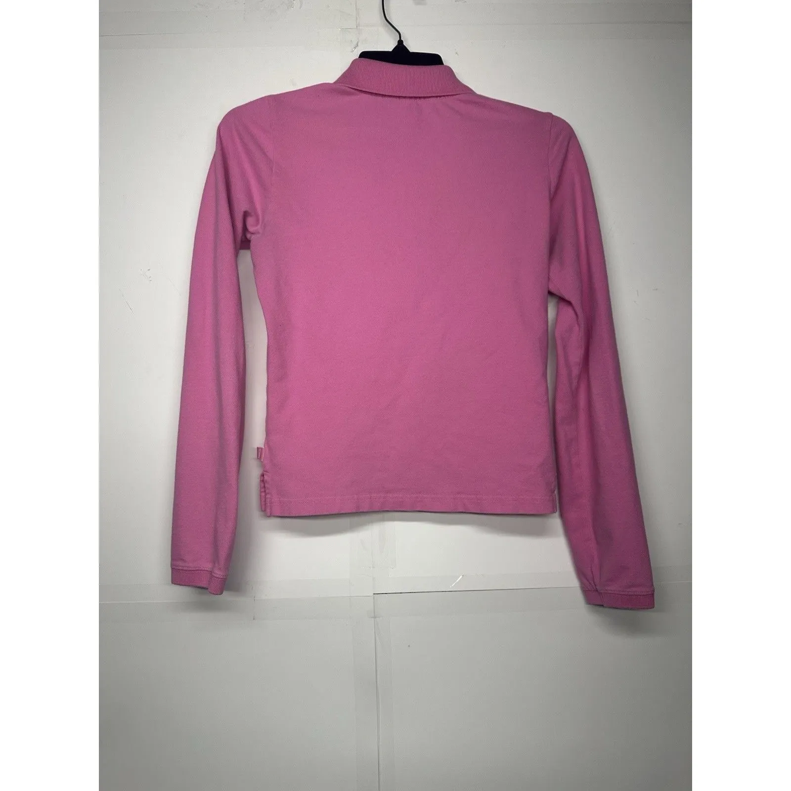 Abercrombie & Fitch Pink Long Sleeve Polo Shirt Women’s Size Small - Image 10