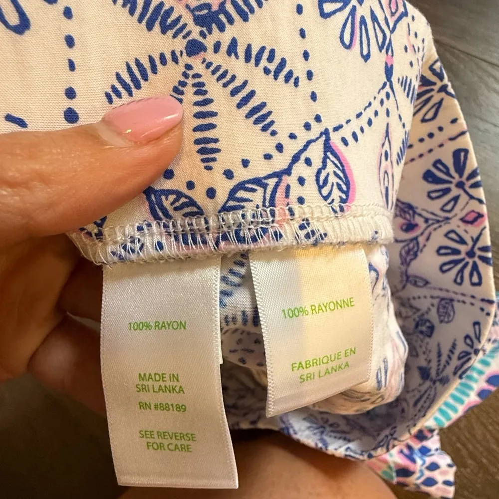 LILLY PULITZER Neilah Short 5” Resort White Time To Shine Engineered XS X1224 - Image 10