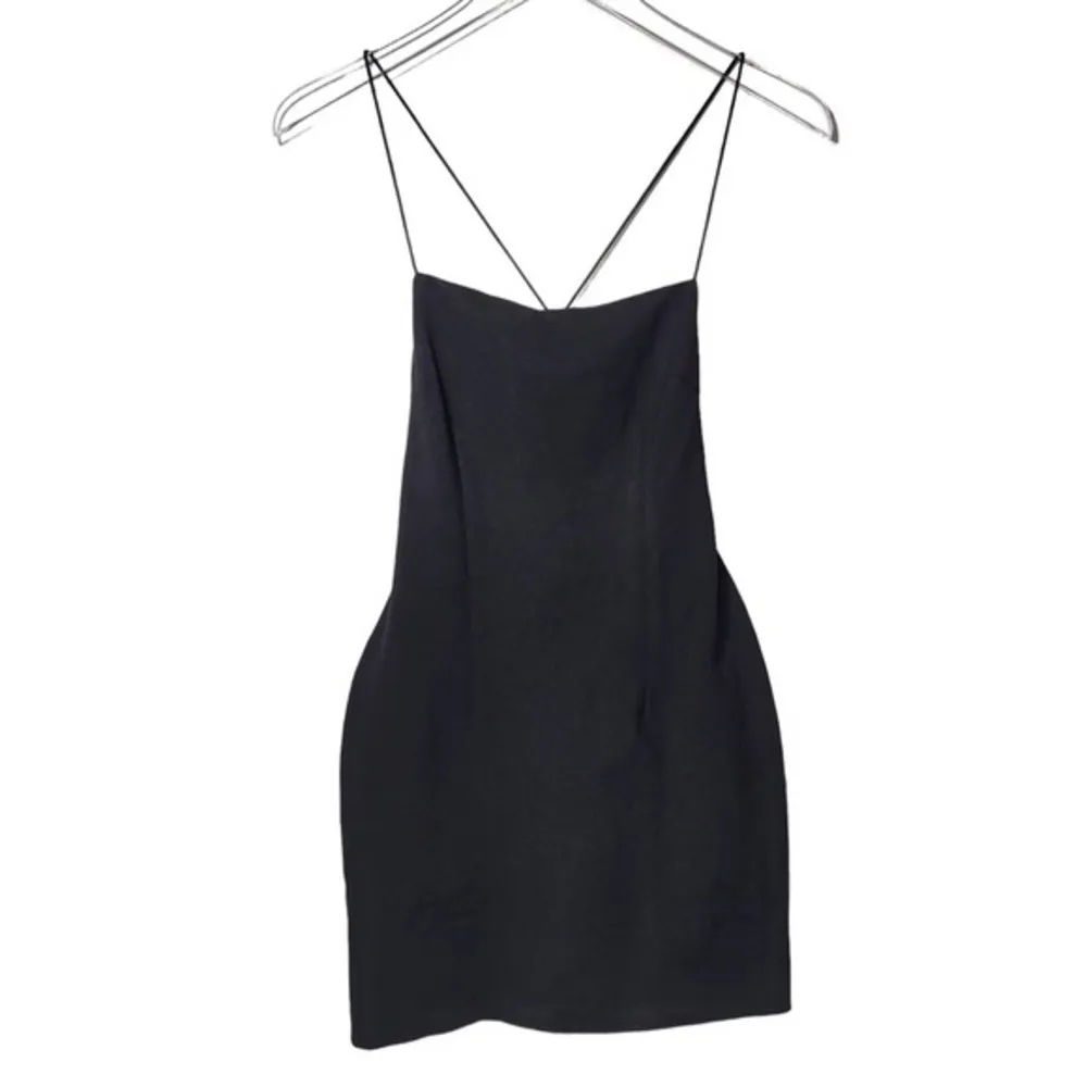 NWT Tiger Mist Clarity Open Back Dainty Straps Mini Dress in Black - Image 4