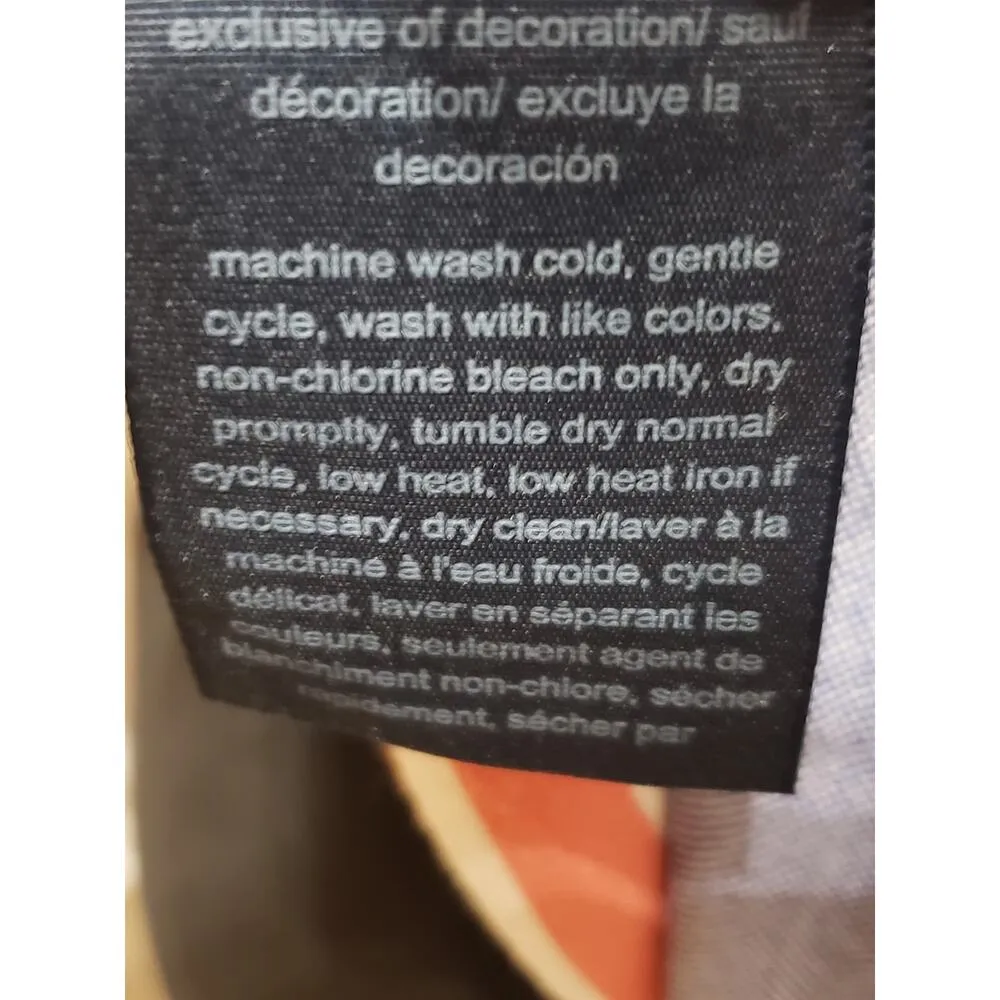 Tommy Hilfiger T-Shirt Women's Medium Red Striped Cotton Regular Fit Slit Hem - Image 6