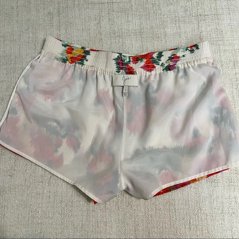 Joie Lanina Floral Print Silk Shorts - Image 10