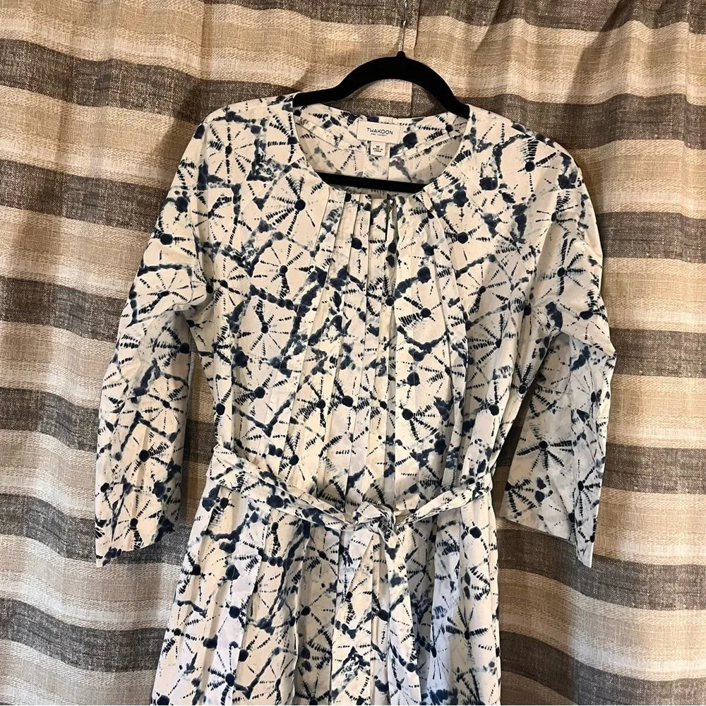Thakoon For Target Blue And‎ White Dress Size Medium - Image 3