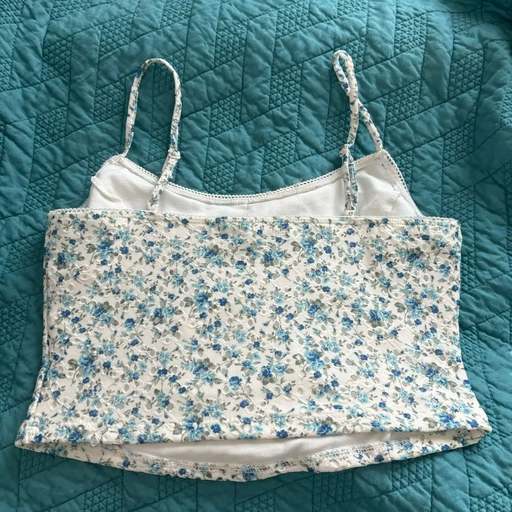 Altar’d State Floral Eyelet Corset Top - Image 3