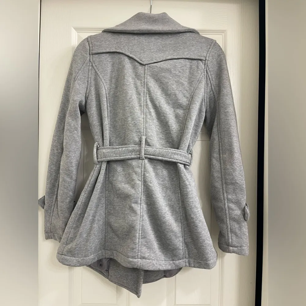 Women’s  Gray Peacoat Size M - Image 4