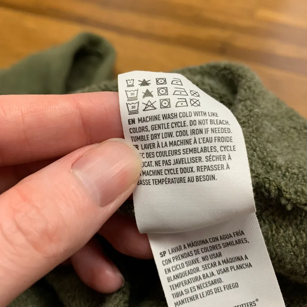 American Eagle Lace Up Long Sleeve T-Shirt Dress Womens Size Medium Green Casual - Image 7