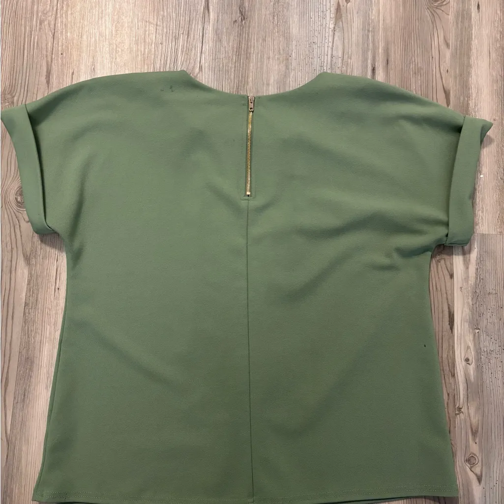MELLODAY Sage Green Blouse - Image 2