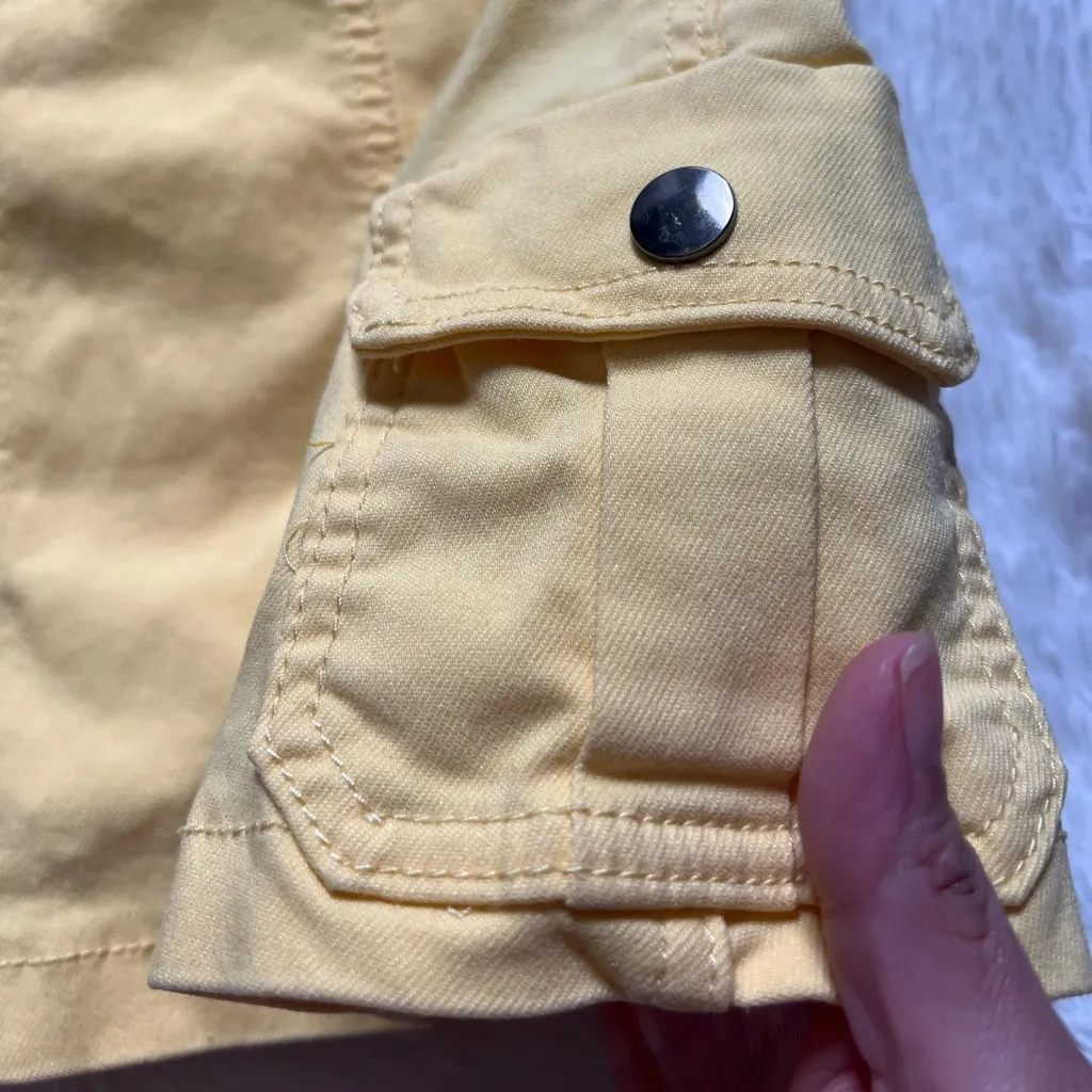 Roma Studio Yellow Mini Skort with Pockets Size Small - Image 3