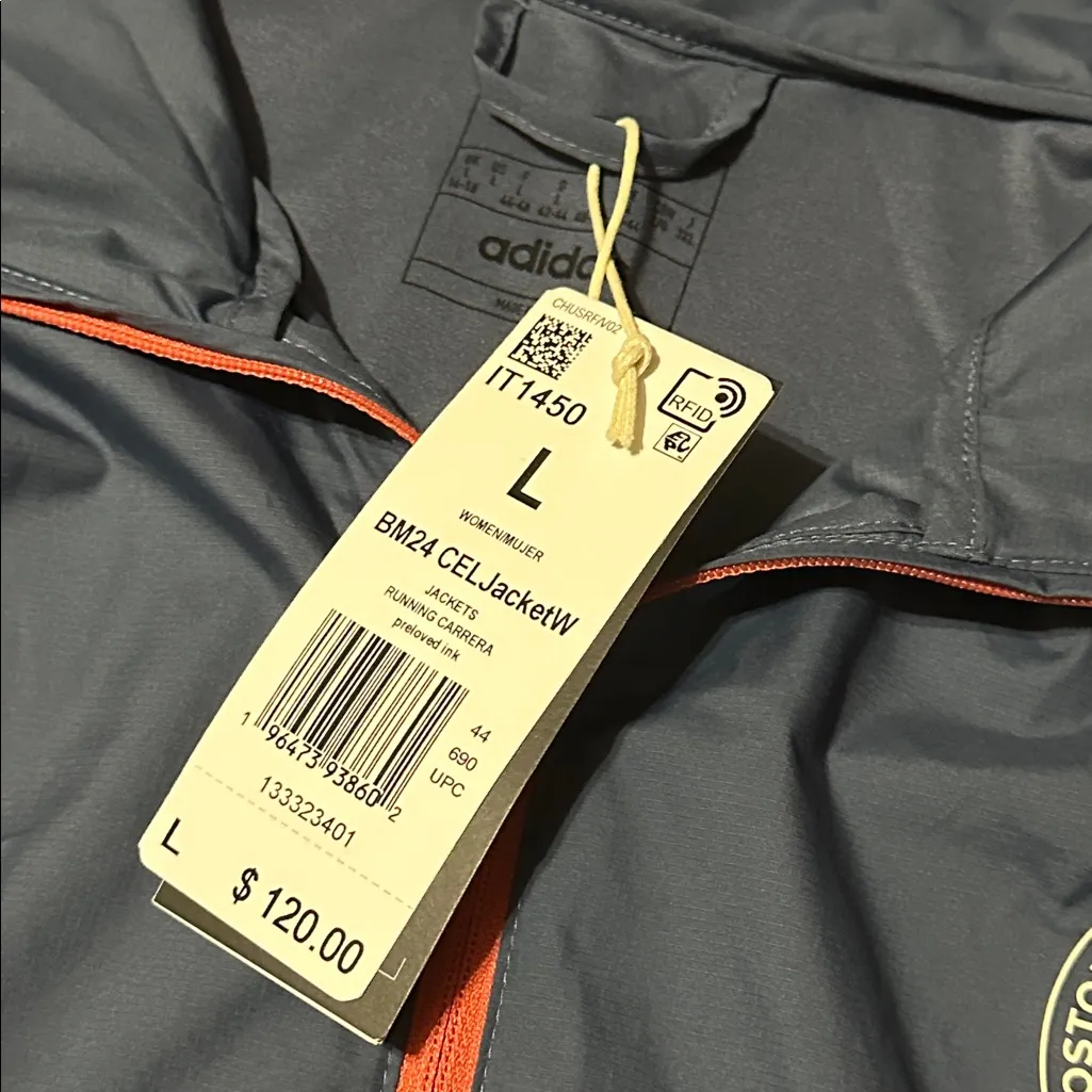 Adidas 2024 Boston Marathon Celebration Jacket, Large, NWT - Image 2