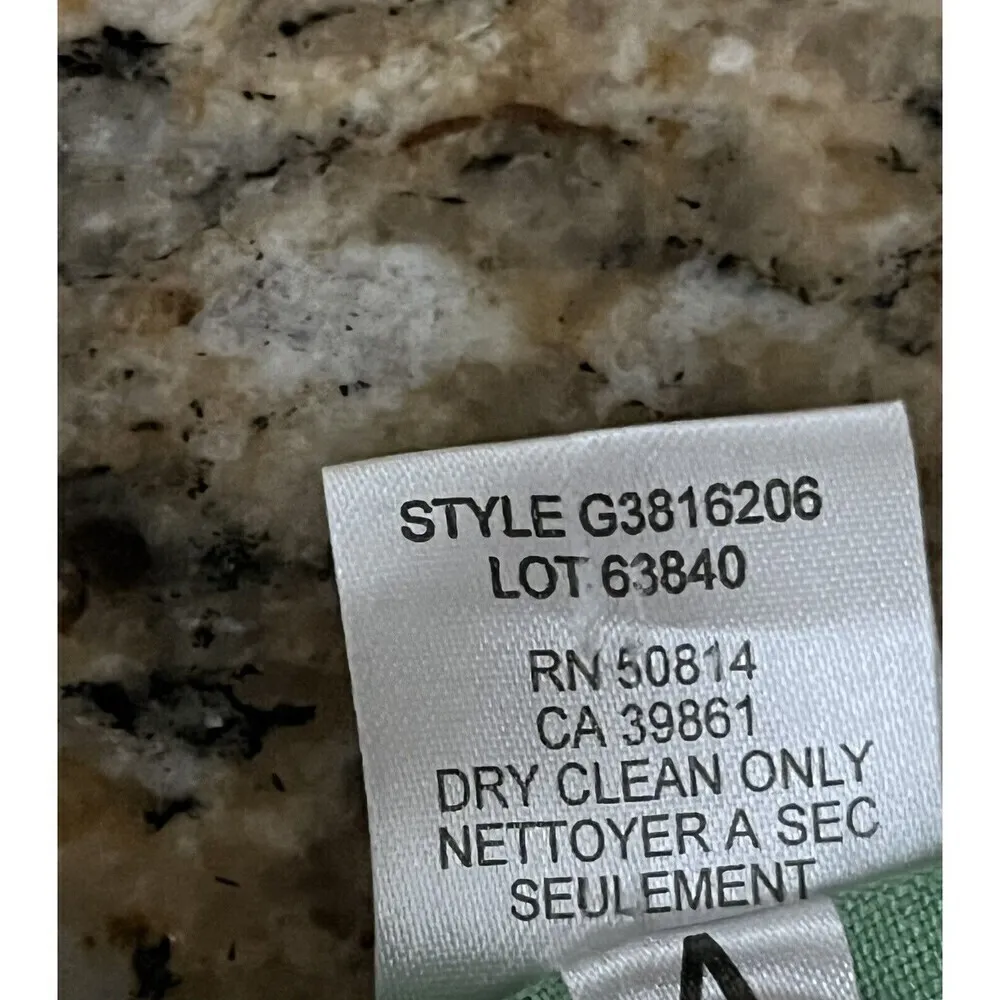 gianni bini Green Linen Embroidered Midnrise Wide Leg Cropped Pant Green 10 - Image 4