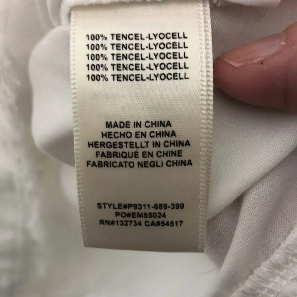 Cloth & Stone White Tencel  Layered Tank Small - Image 4