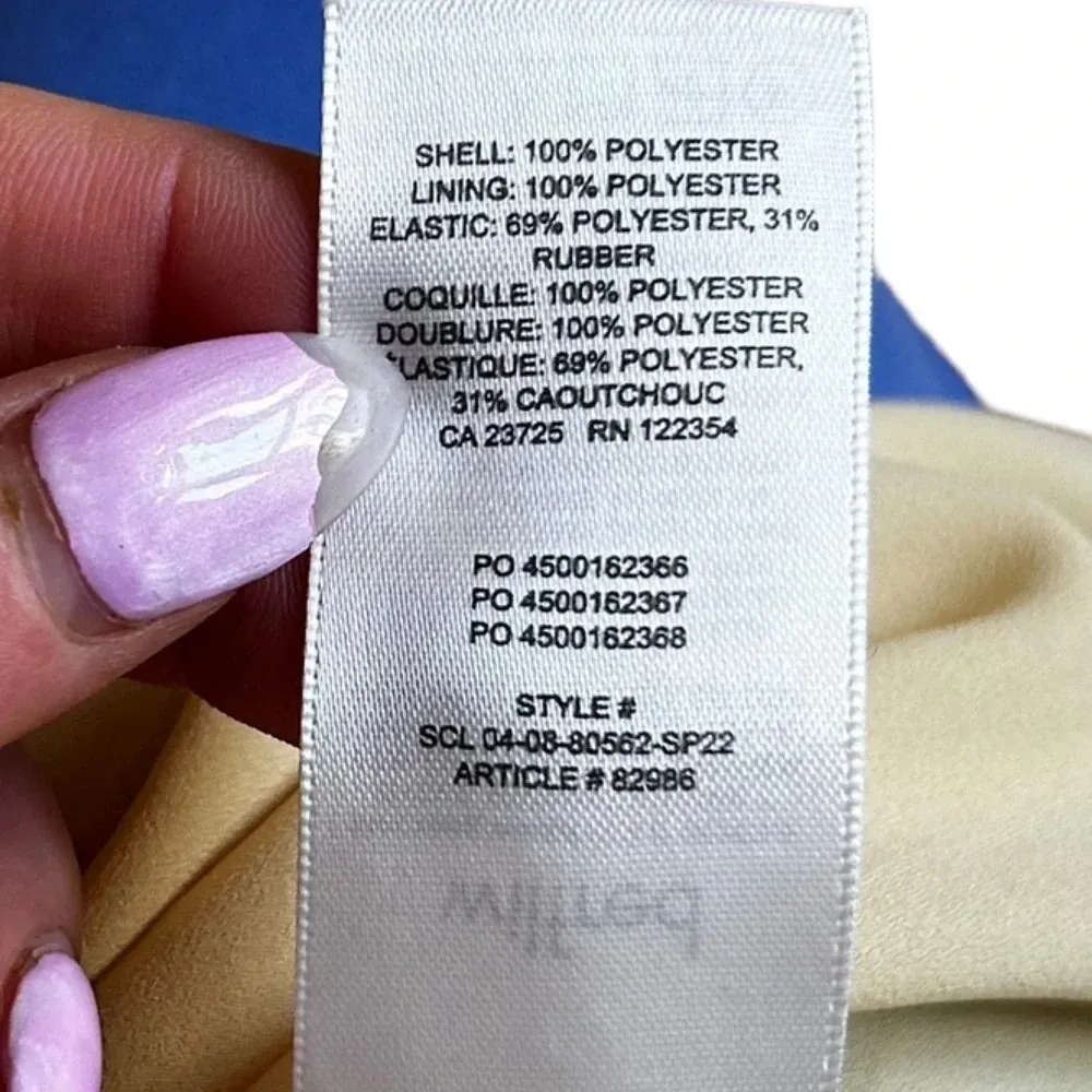 Aritzia Wilfred Villa Dress Wheat Yellow Smocked Puff Sleeve Dress Size S​ - Image 11