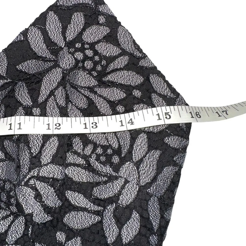 Keepsake Imagine Guipure Lace Tier Sleeveless Black Mini Dress SMALL - Image 5