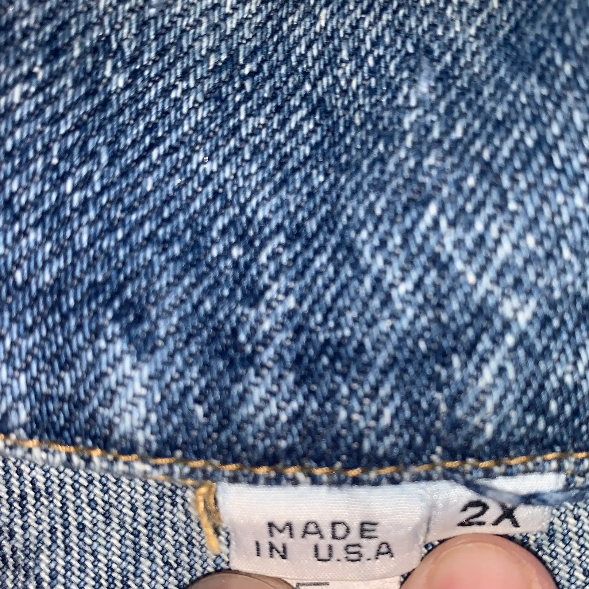 Vintage Embroidered "Christy" Denim Jean Jacket Hippie Womens 2X Trucker Blue Size XXL - Image 11