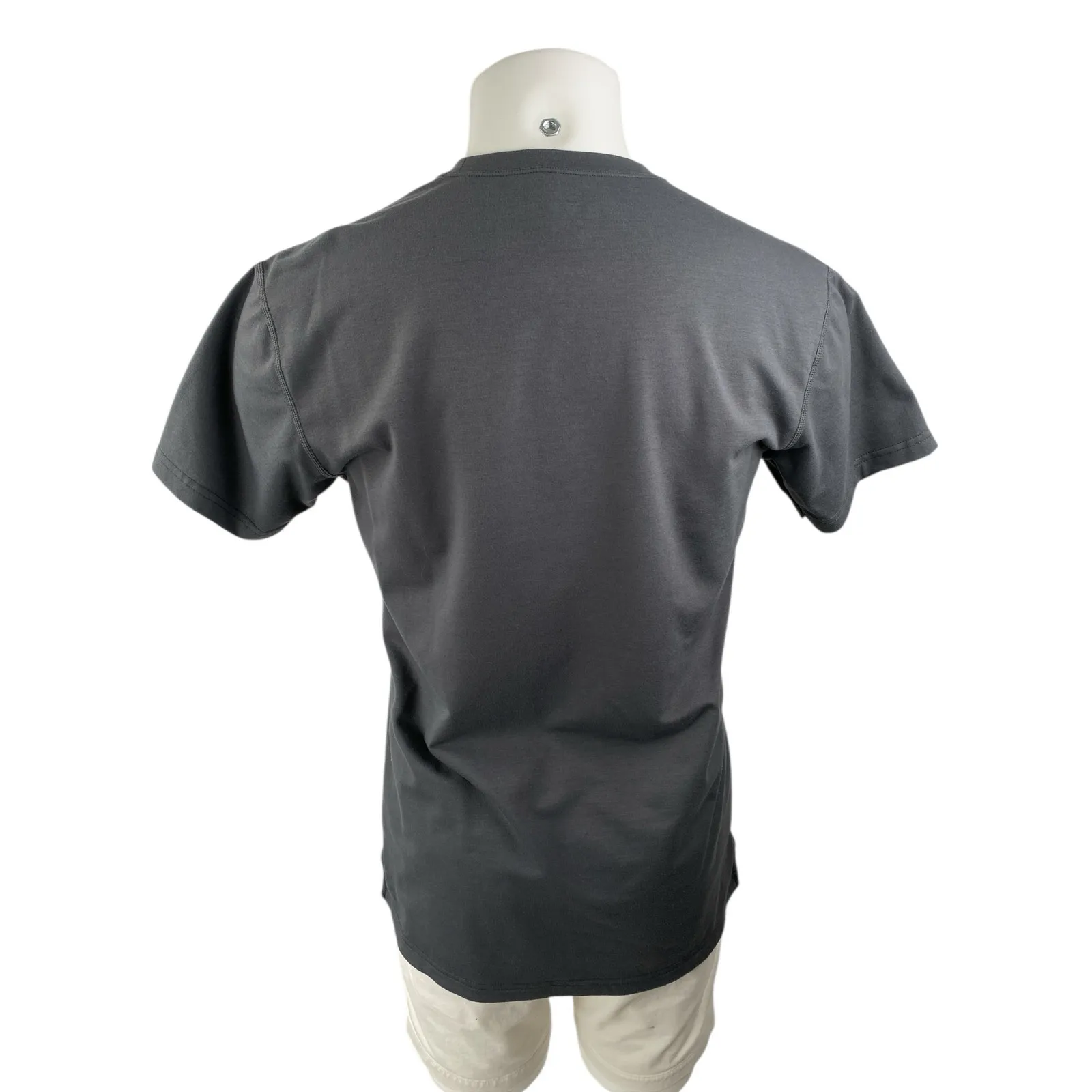 BYLT Men's Gray Crew Neck Short Sleeve Slim Casual Basic Tee T - Image 2