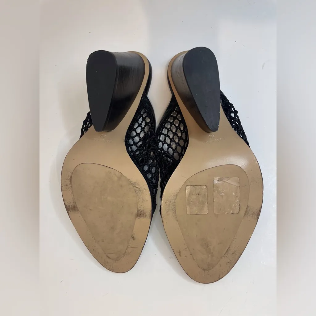 COS ‎ Women’s Black Mesh Wedge Sandals Size 10 (40) - Image 8