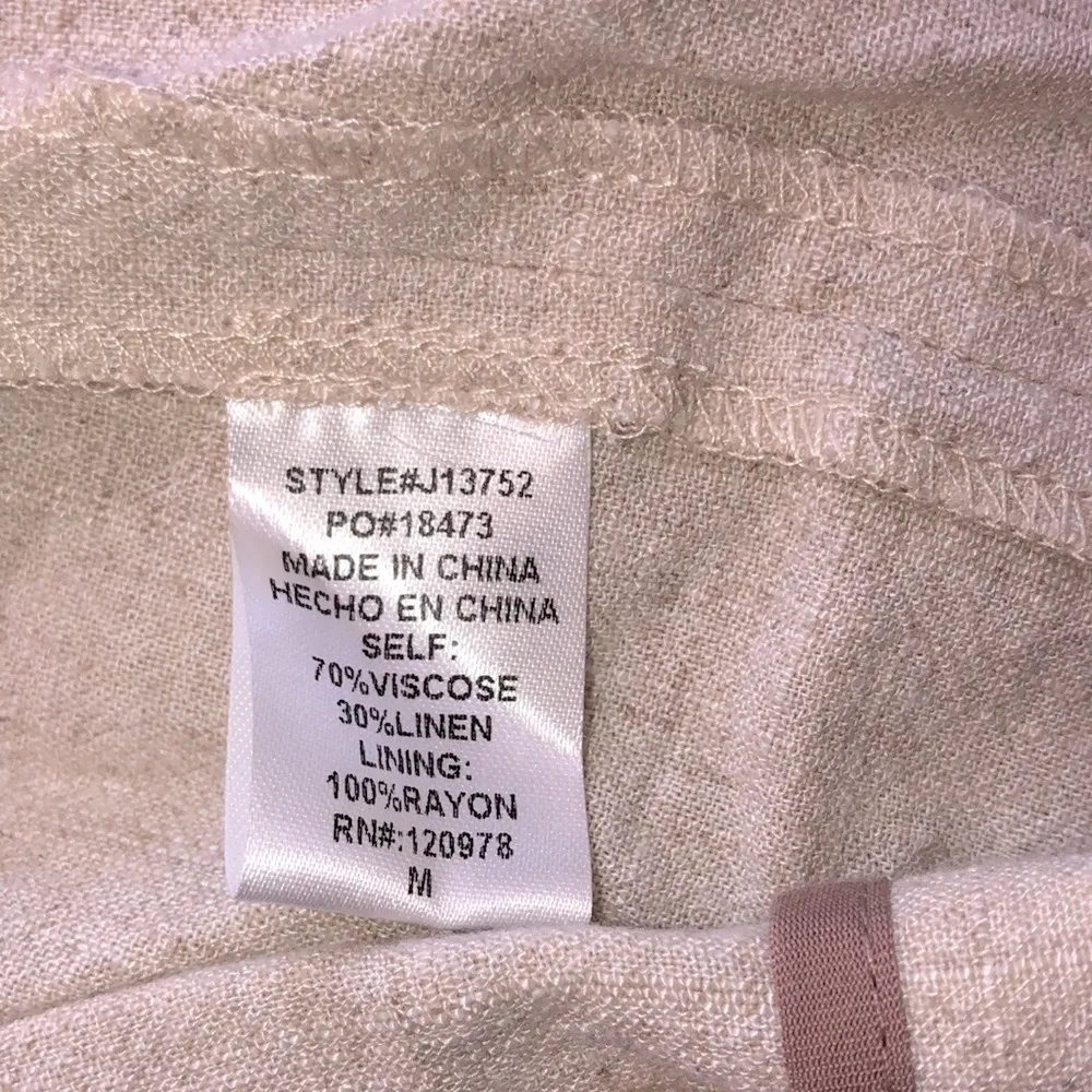 Entro jacket linen blend size medium - Image 6