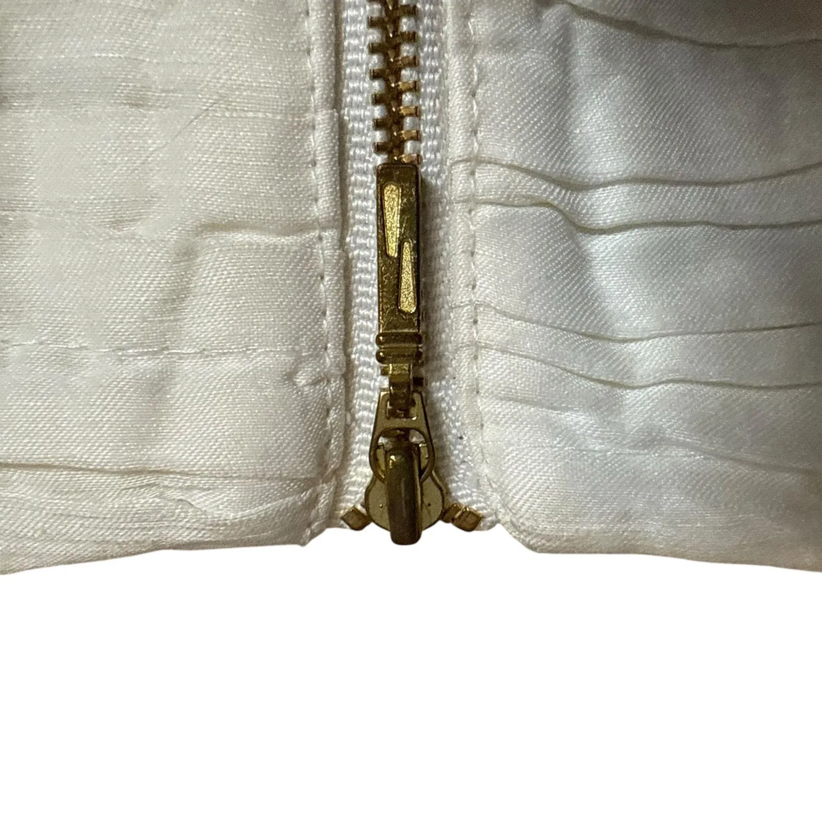 Aje Introspect Ivory White Cut Out Pleated Linen Blend A - Image 14