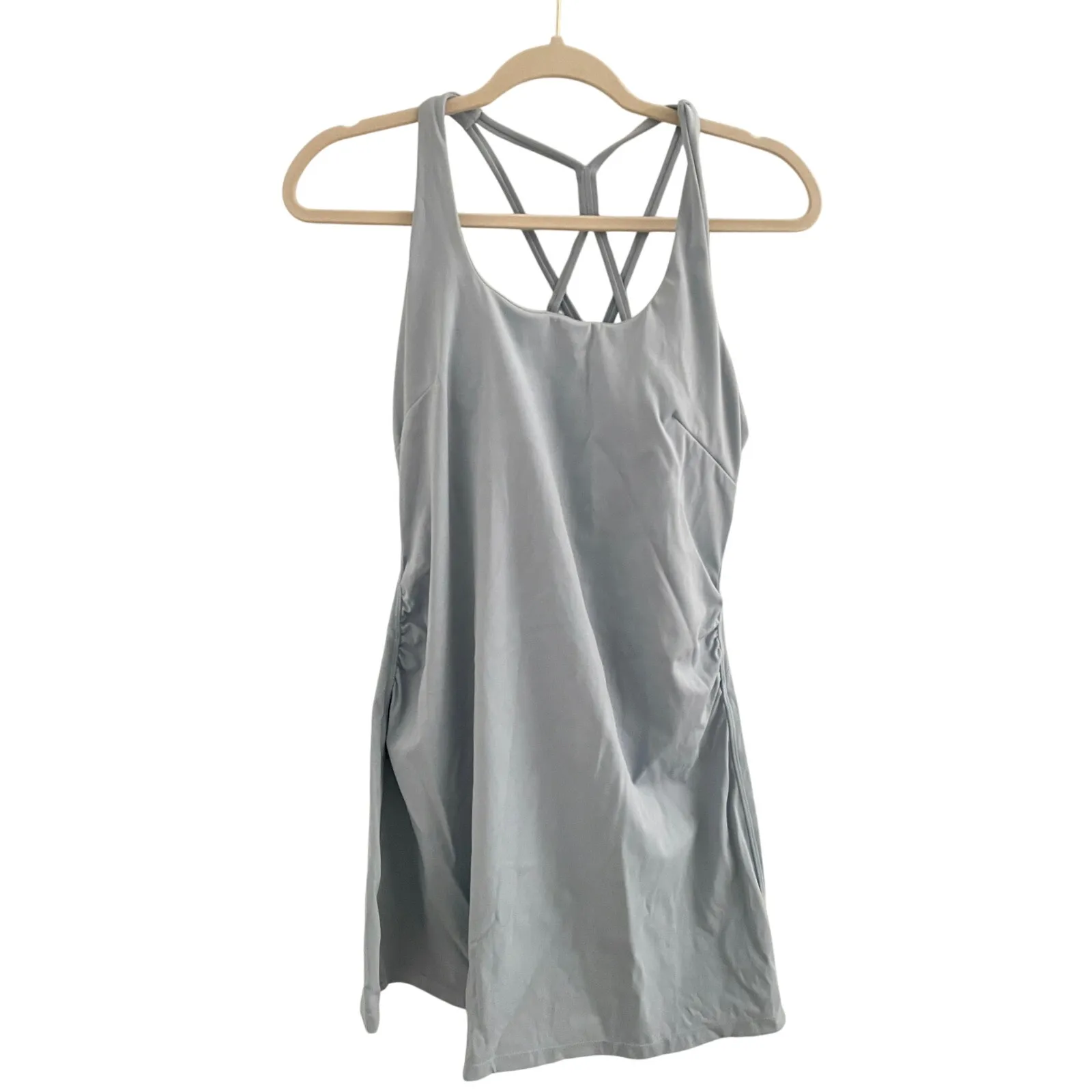 Maacie Maternity Tennis Dress with Shorts and Built in Bra Blue Medium Size undefined - Image 3