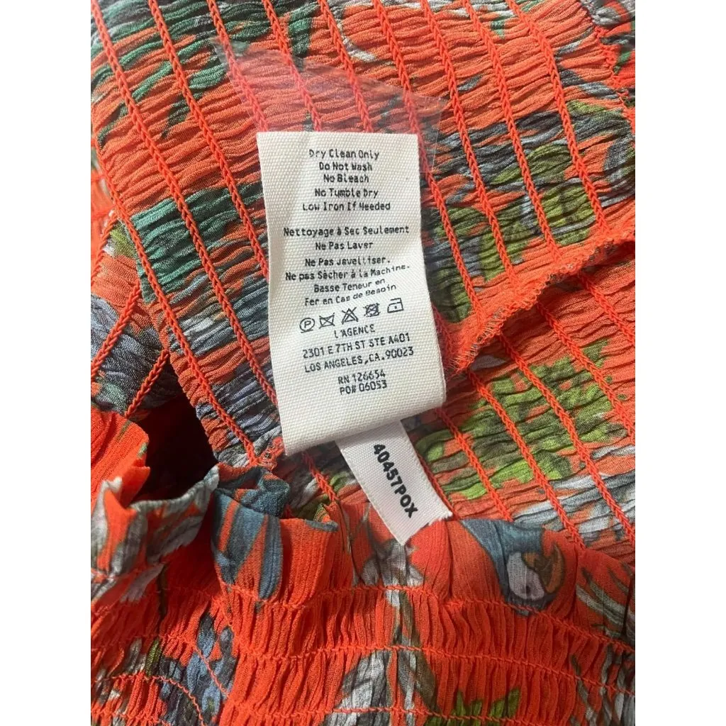 NEW L'AGENCE Size XXL  Top Blouse Off The Shoulder Long Sleeve Smocked - Image 10