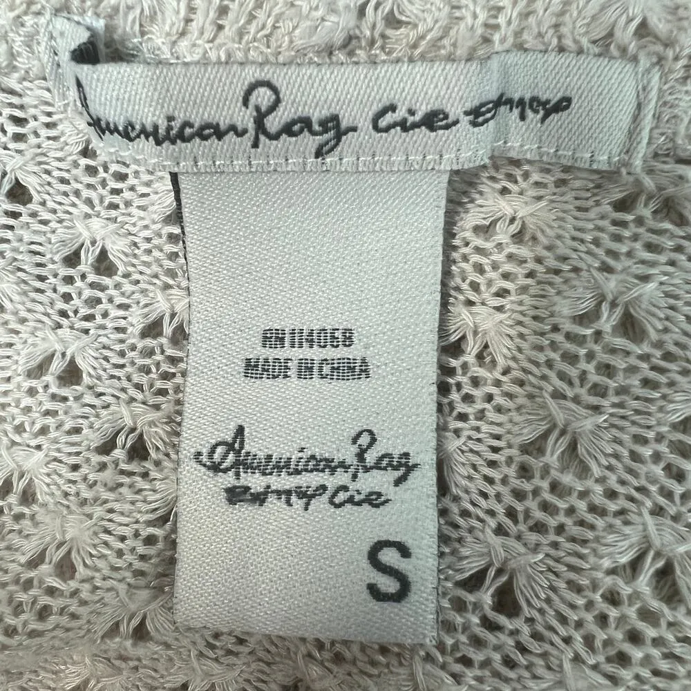 American Rag Fairy Ethereal Bohemian Cottage Prairie Twee Womens Cardigan Small - Image 2