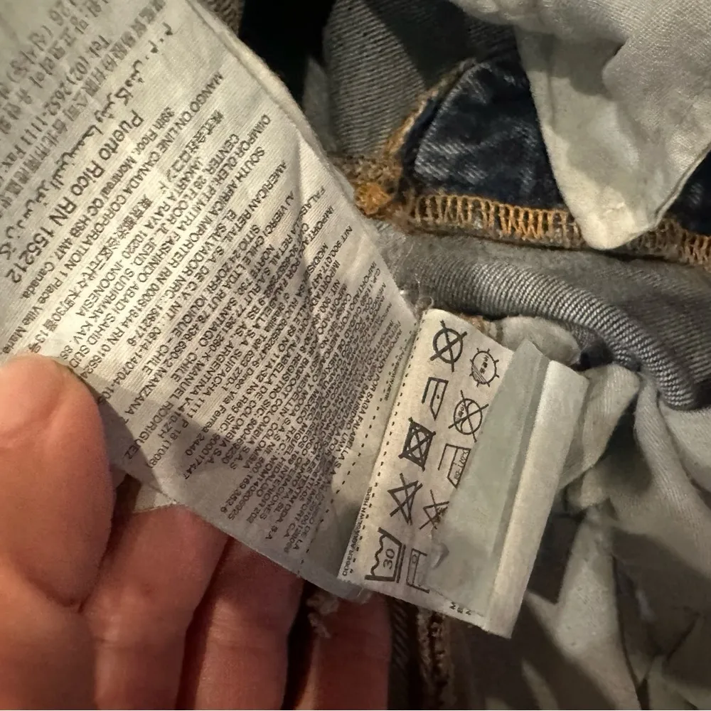 MNG by Mango Straight Leg Jeans Women's Size 6 High Waist Medium Wash Denim - Image 7